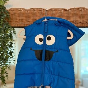 H&M Bright Blue Hooded Character Sleep Sack